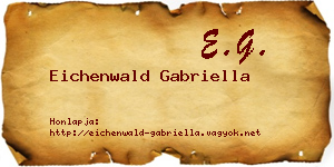 Eichenwald Gabriella névjegykártya